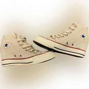 Converse Cream Wedges